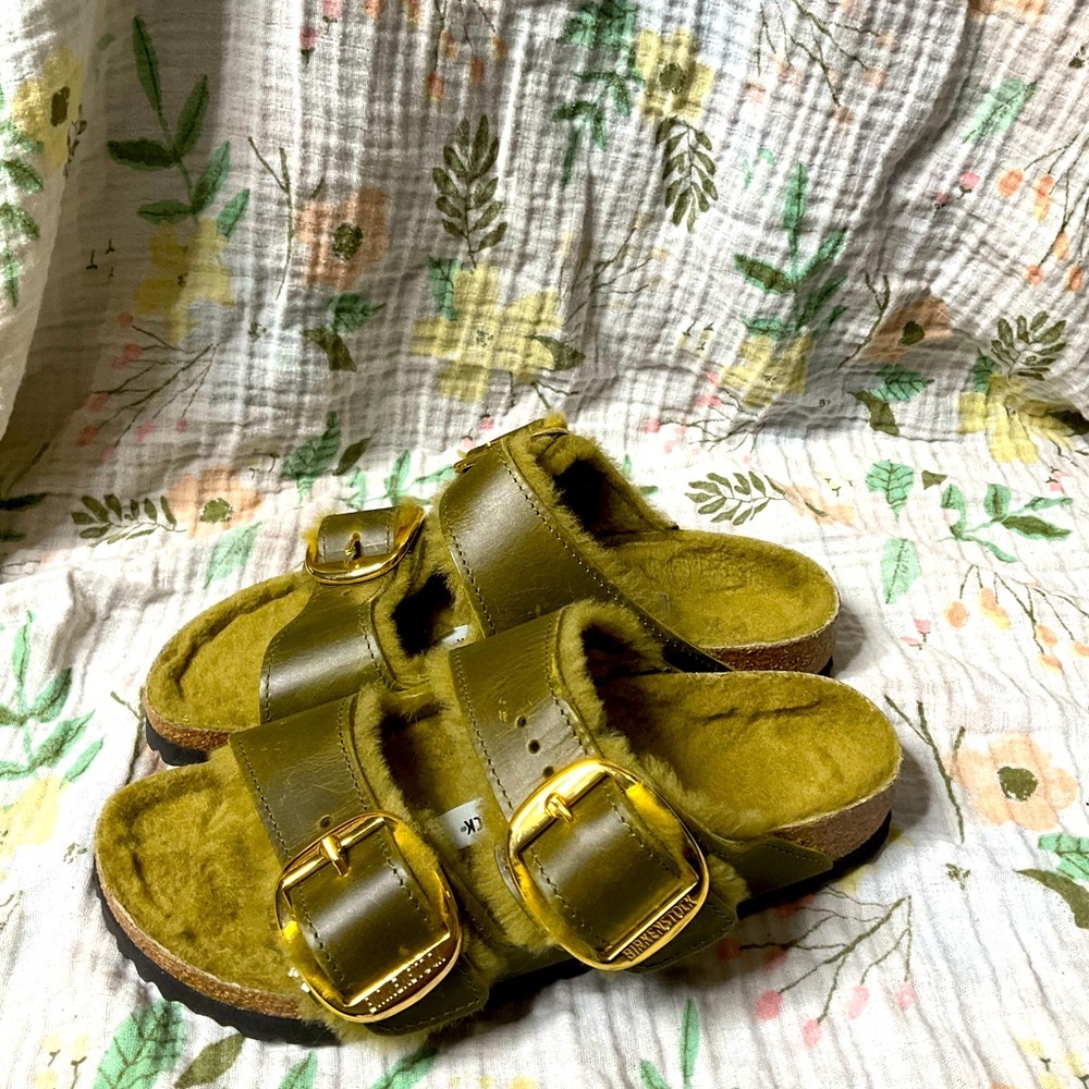 Birkenstock Arizona Big Buckle Shearling Women’s EU 36 US 5/5.5 - Picture 5 of 6